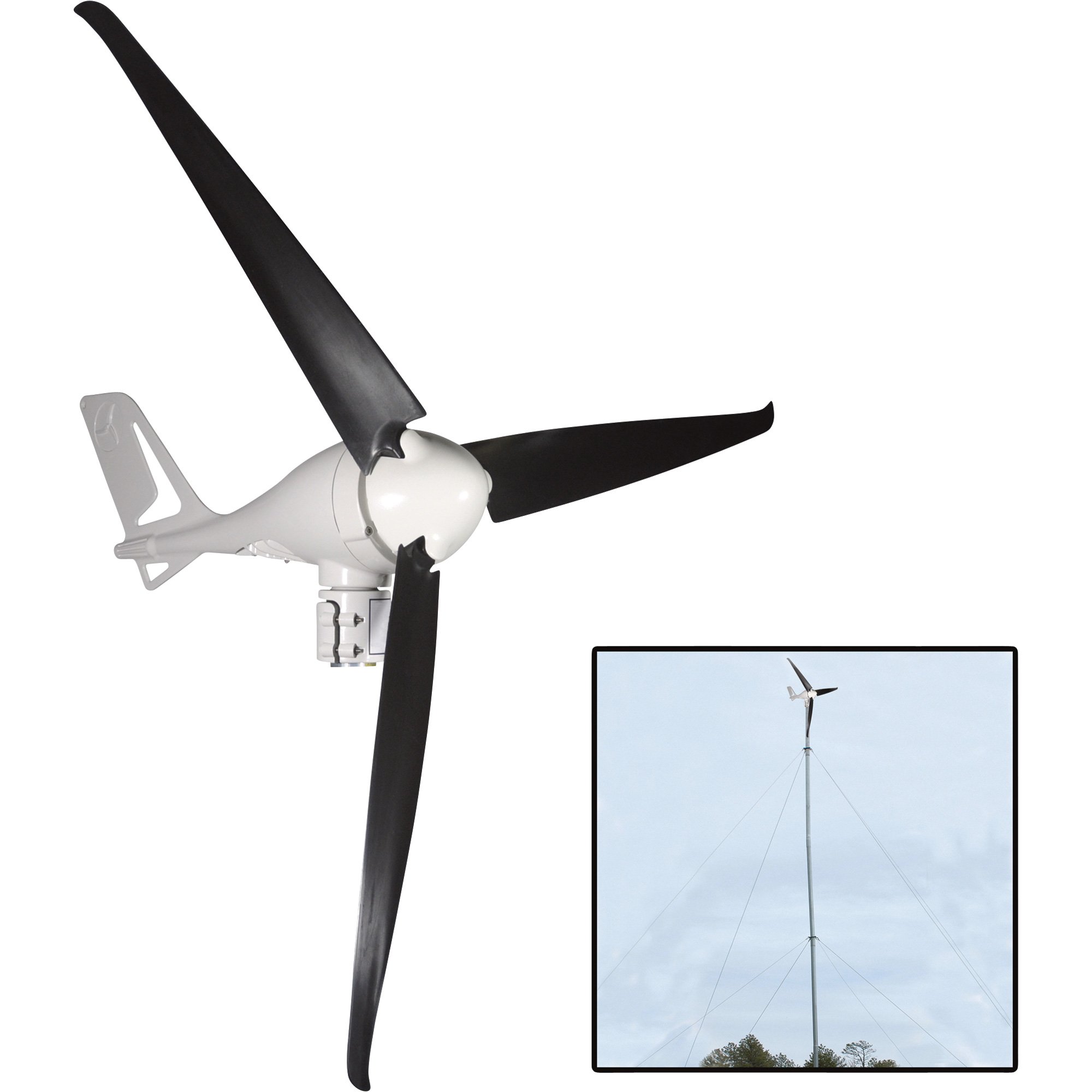 Coleman Wind Turbine with Tower Kit — 400 Watts, 12 Volts, Model# 48640